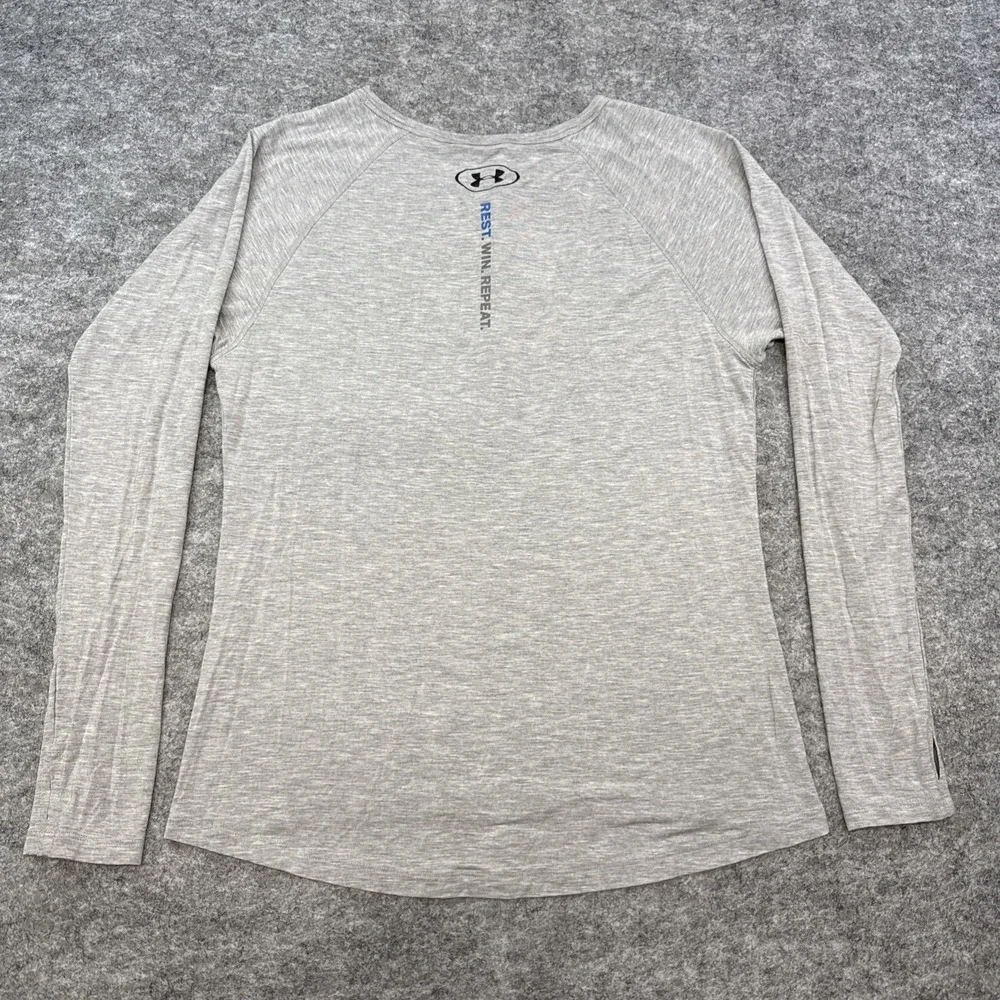 Under Armour Athlete Recovery Sleepwear Henley shirt men's XS gray Tom Brady